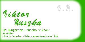 viktor muszka business card